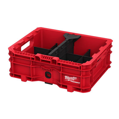 Milwaukee PACKOUT 6.63 in. H X 18.625 in. D Crate Modular System Black/Red