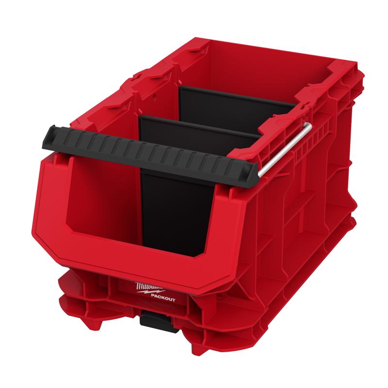 Milwaukee PACKOUT 15.5 in. W X 8.75 in. H Compact Crate Black/Red