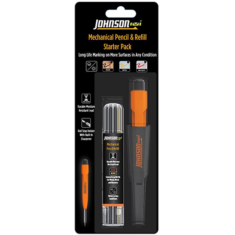 Johnson 1.181 in. L Mechanical Carpenter Pencil Orange