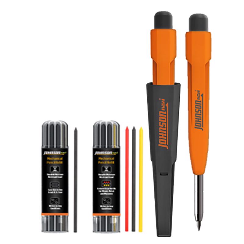 Johnson 1.181 in. L Mechanical Carpenter Pencil Orange