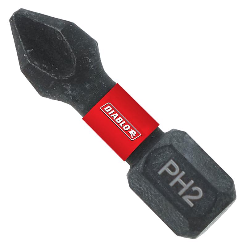 Diablo Phillips #2 X 1 in. L Driver Bit Steel