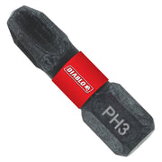 Diablo Phillips #3 X 1 in. L Screwdriver Bit Steel