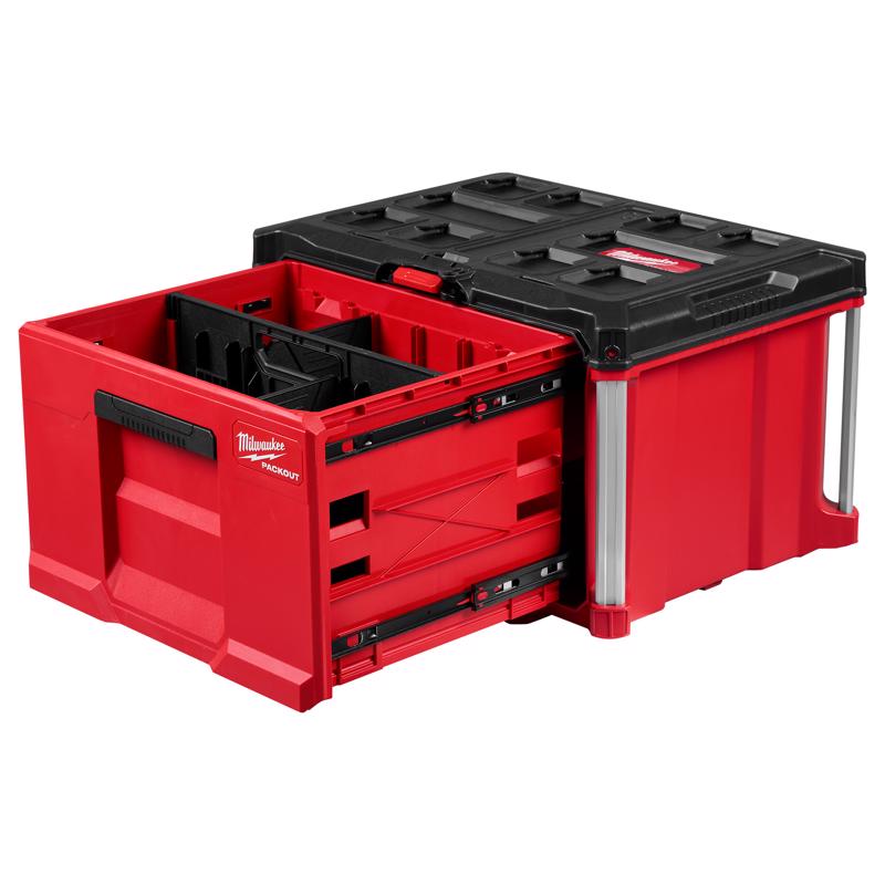 Milwaukee Packout 16.3 in. Single Deep Drawer Tool Box Red