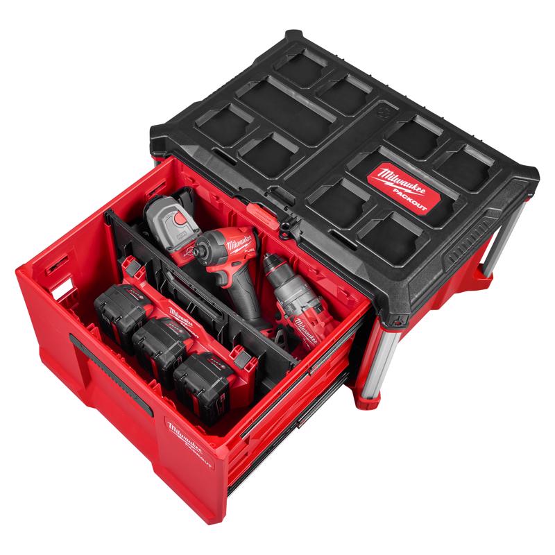 Milwaukee Packout 16.3 in. Single Deep Drawer Tool Box Red