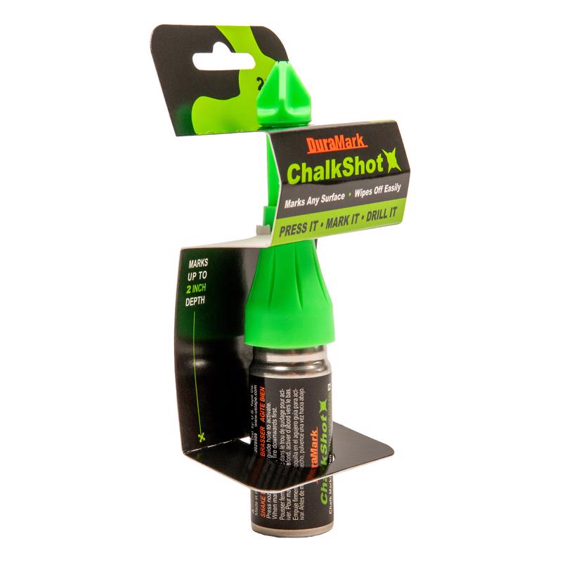 DuraMark 1 oz Hi-Visibility Marking Chalk Fluorescent Green