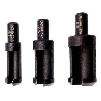 General Hardened Steel Plug Cutter 3 pc