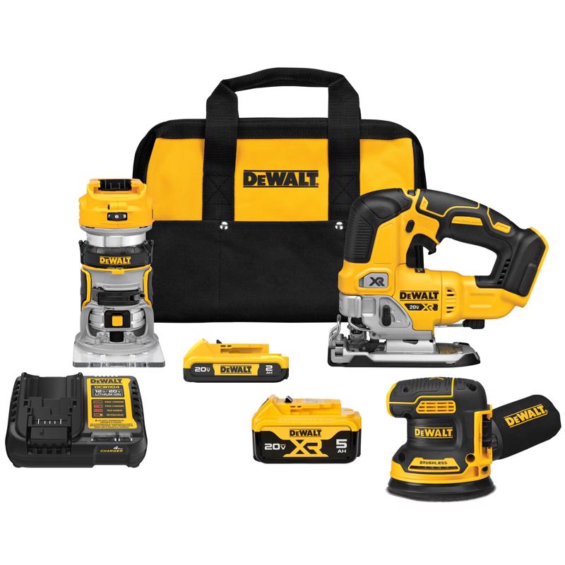 DEWALT 20V MAX Cordless Brushless 3 Tool Combo Kit
