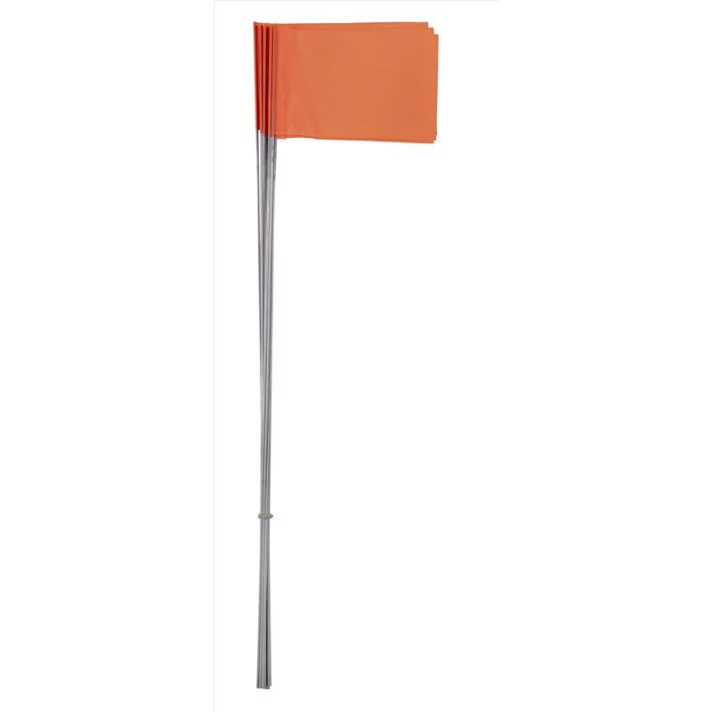 CH Hanson Co. 15 in. Fluorescent Orange Stake Flags PVC