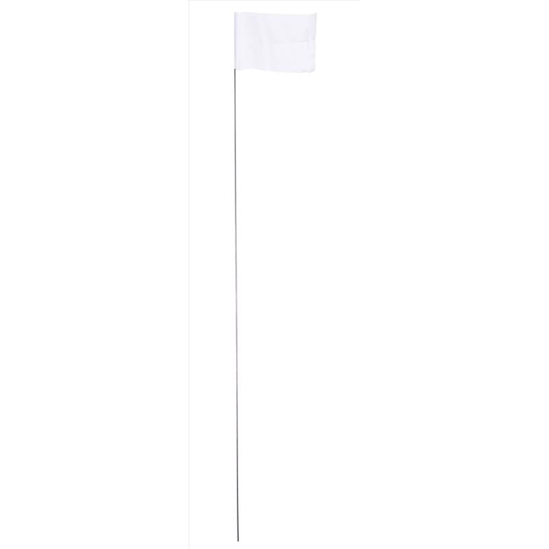 CH Hanson Co. 15 in. White Stake Flags PVC