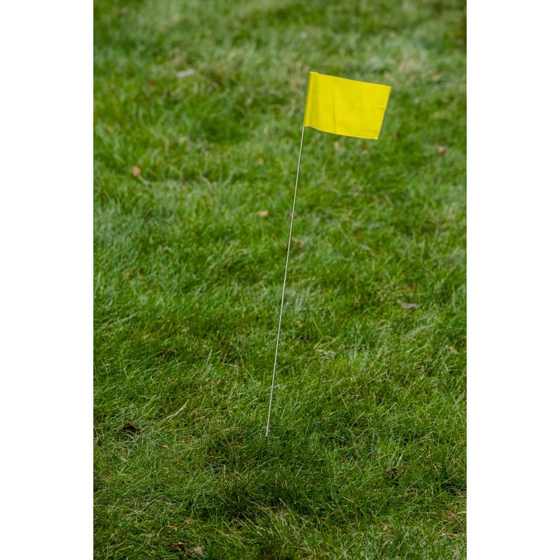 CH Hanson Co. 15 in. Yellow Stake Flags PVC