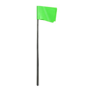 C.H. Hanson 15 in. Fluorescent Lime Stake Flags PVC