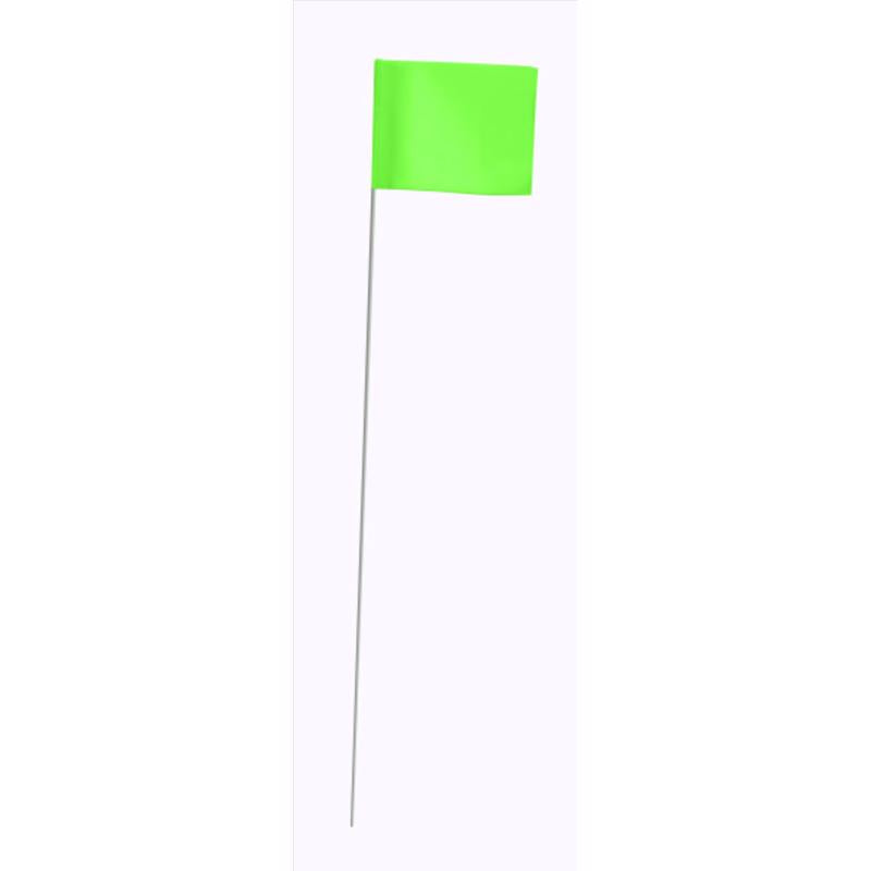 C.H. Hanson 15 in. Fluorescent Lime Stake Flags PVC