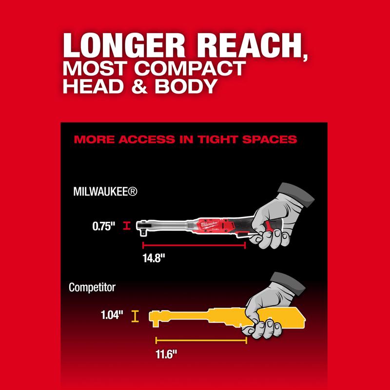 Milwaukee 12V M12 FUEL 1/2 in. Brushless Cordless Ratchet Tool Only