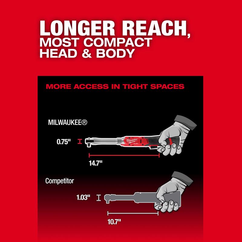 Milwaukee 12V M12 FUEL 3/8 in. Brushless Cordless Ratchet Tool Only