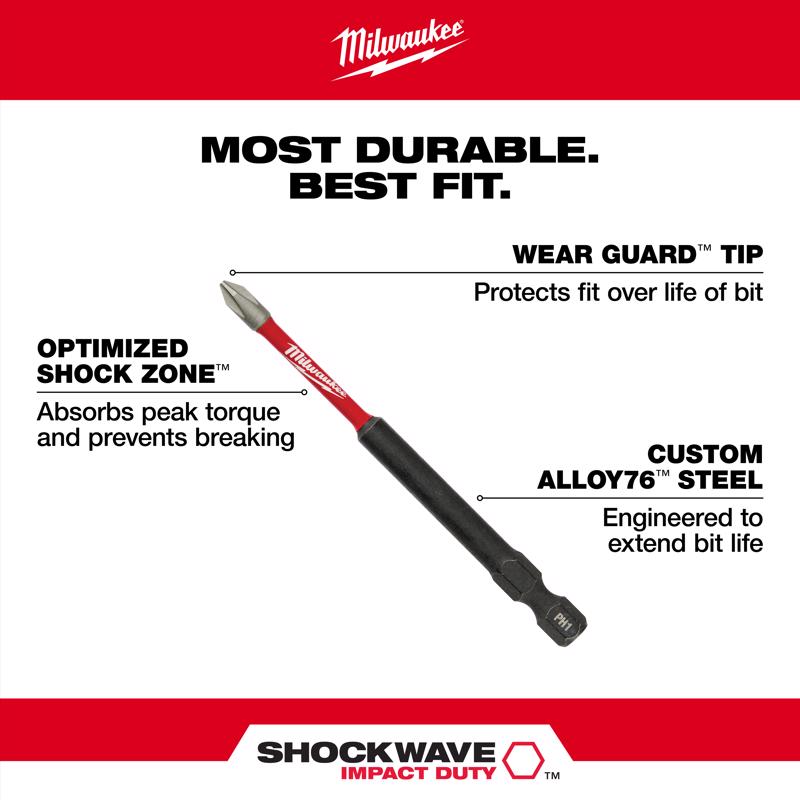 Milwaukee 3.5 in. L Hex Power Bit