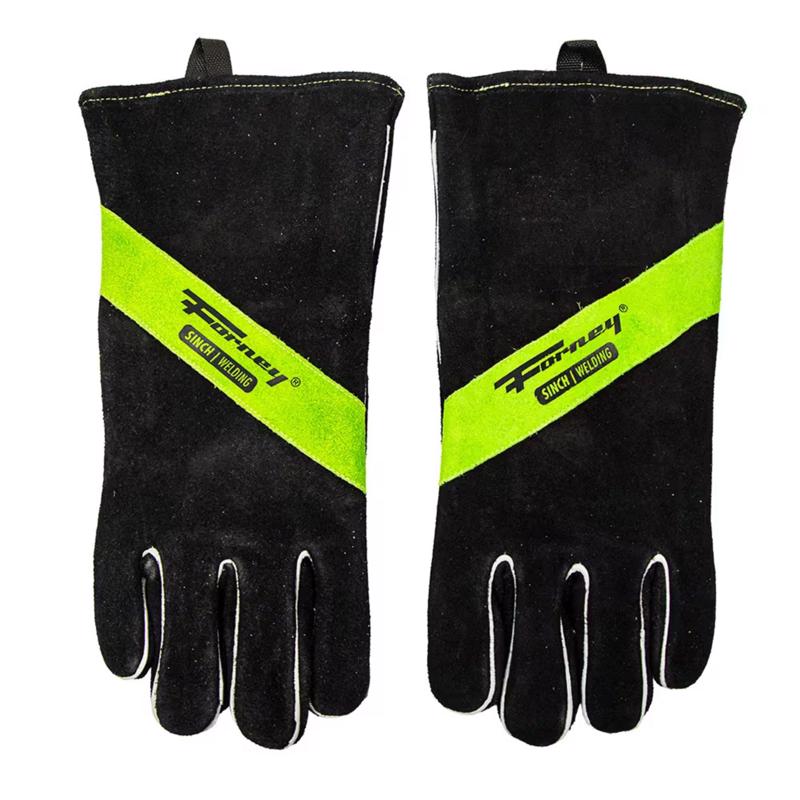 Forney 15 in. Insulated Cowhide Welding Gloves Black M