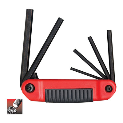 Eklind Ergo-Fold 5/32 to 3/8 in. SAE Fold-Up Hex Key Set 6 pc