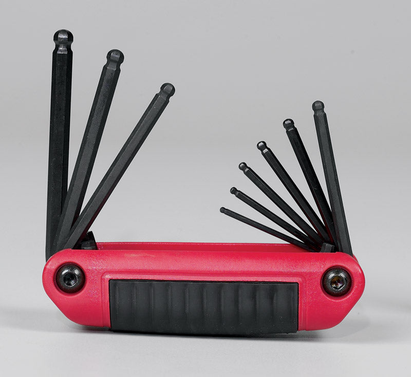 Eklind 5/64 to 1/4 in. SAE Ergo Fold 9 in 1 Ball End Hex Key Set