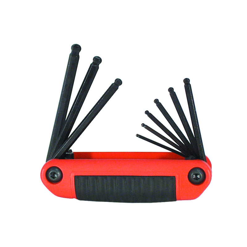 Eklind 5/64 to 1/4 in. SAE Ergo Fold 9 in 1 Ball End Hex Key Set