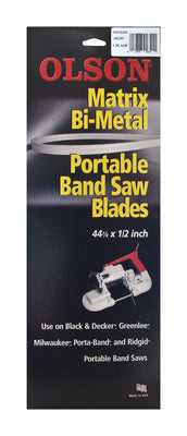 Olson 44.9 in. L X 0.5 in. W Bi-Metal Band Saw Blade 18 TPI Regular teeth