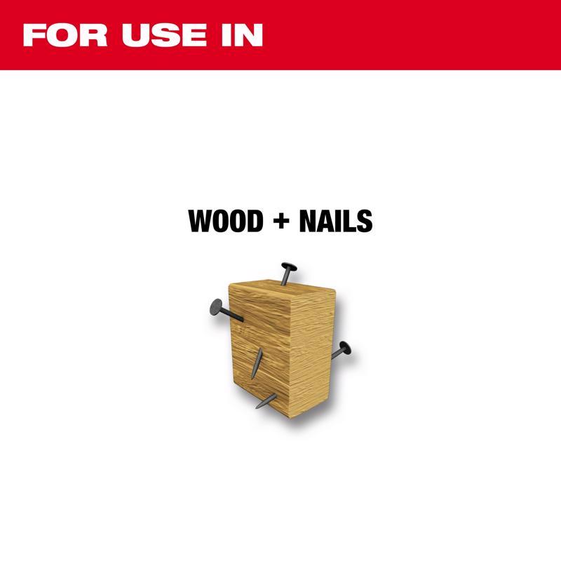 Milwaukee The AX 9 in. Bi-Metal Wood demolition Reciprocating Saw Blade 5 TPI 5 pk