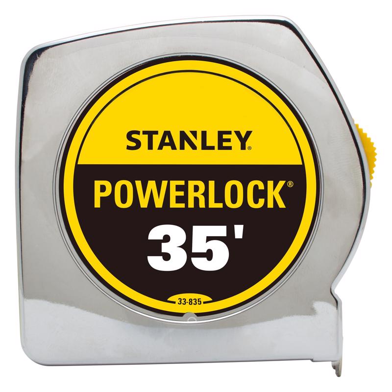 Stanley PowerLock 35 ft. L X 1 in. W Compact Tape Measure