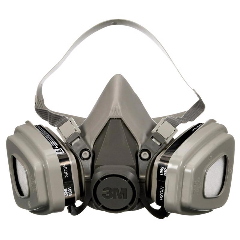 3M P95 Paint Project Half Face Respirator Valved Gray M