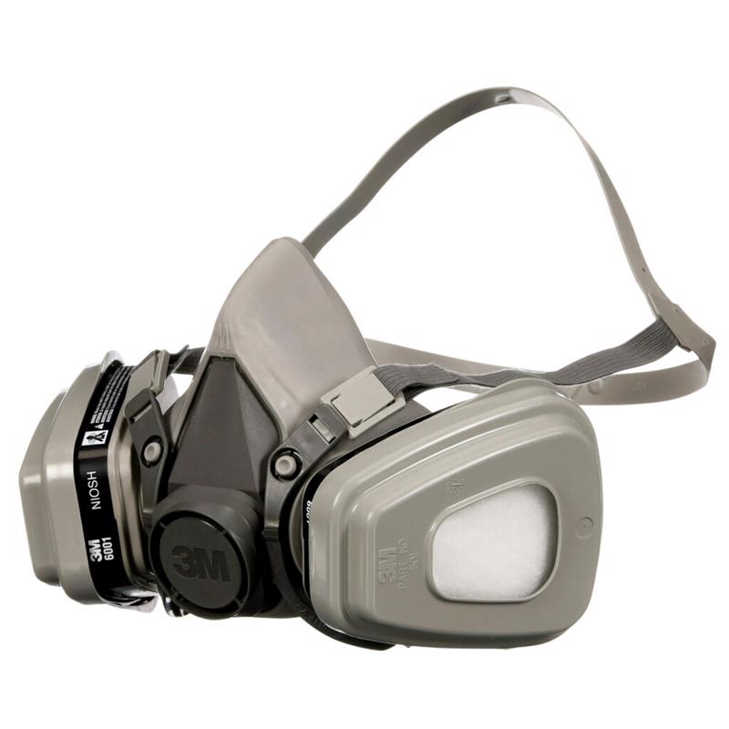 3M P95 Paint Project Half Face Respirator Valved Gray M
