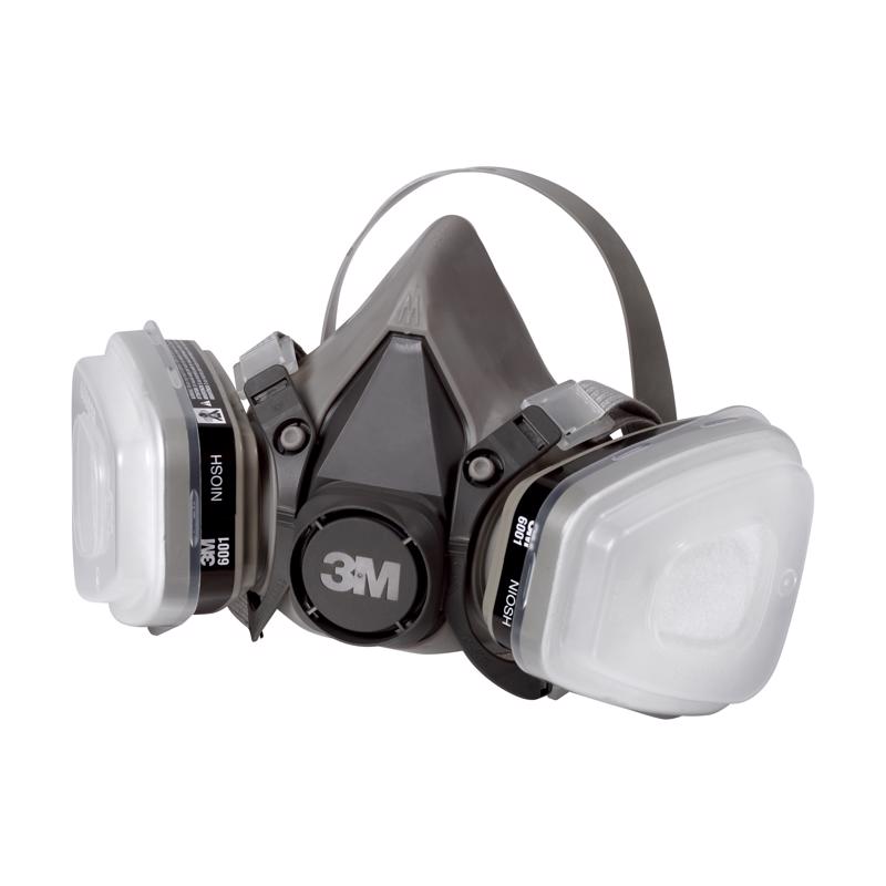 3M P95 Paint Project Half Face Respirator Valved Gray M