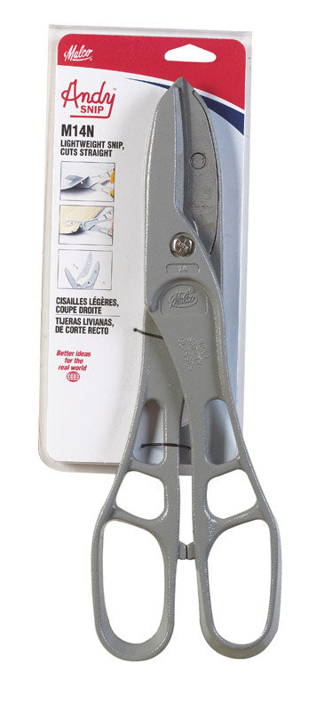 Malco 14 in. Steel Straight Andy Pattern Snip 24 Ga.