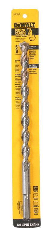 DeWalt Pilot Point 5/8 in. X 12 in. L Carbide Tipped Percussion Drill Bit 3-Flat Shank