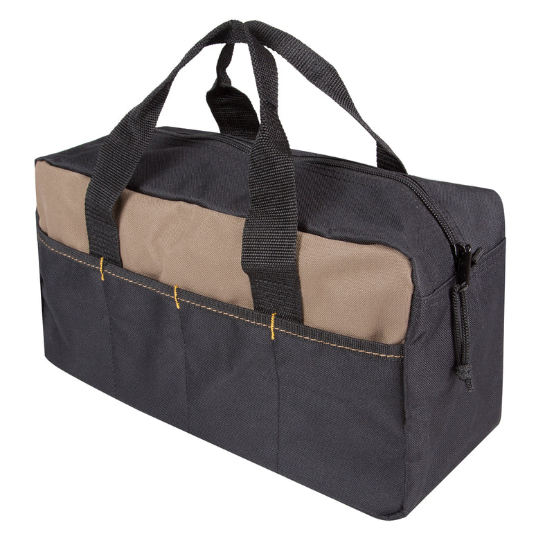 CLC 5.5 in. W X 6 in. H Polyester Tool Tote 8 pocket Black/Tan