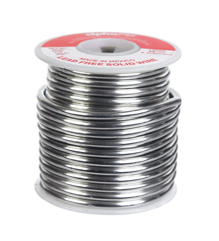Alpha Fry 16 oz Lead-Free Solid Wire Solder 0.125 in. D Tin/Antimony 95/5