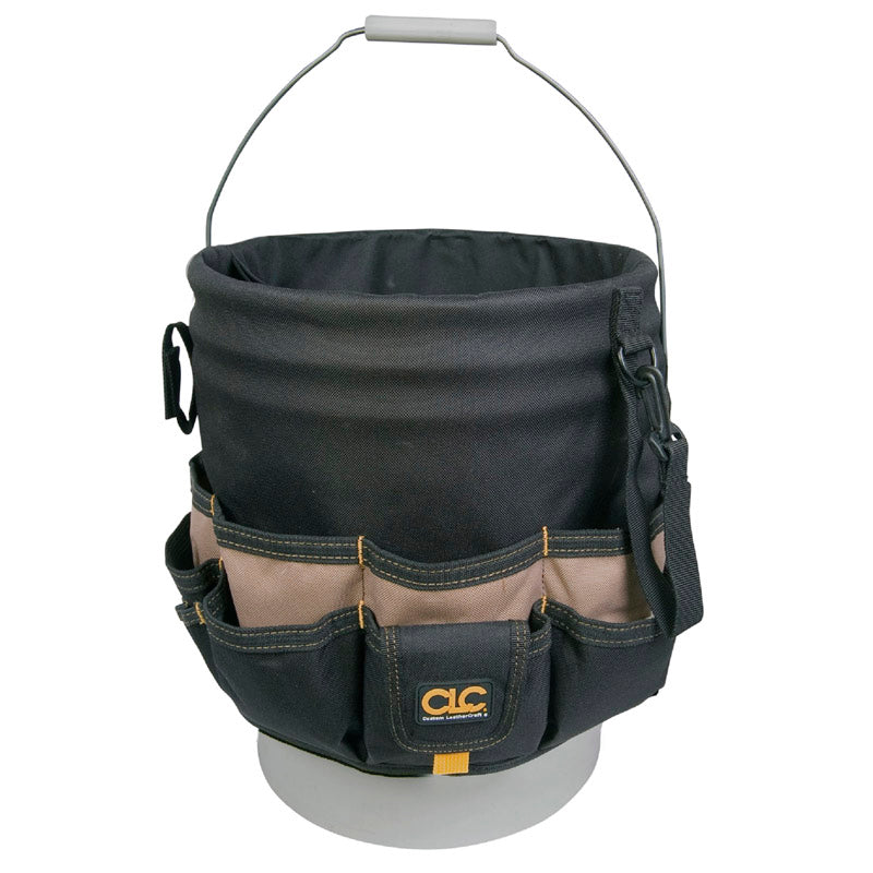 CLC 3 in. W X 12.75 in. H Polyester Bucket Organizer 48 pocket Black/Tan
