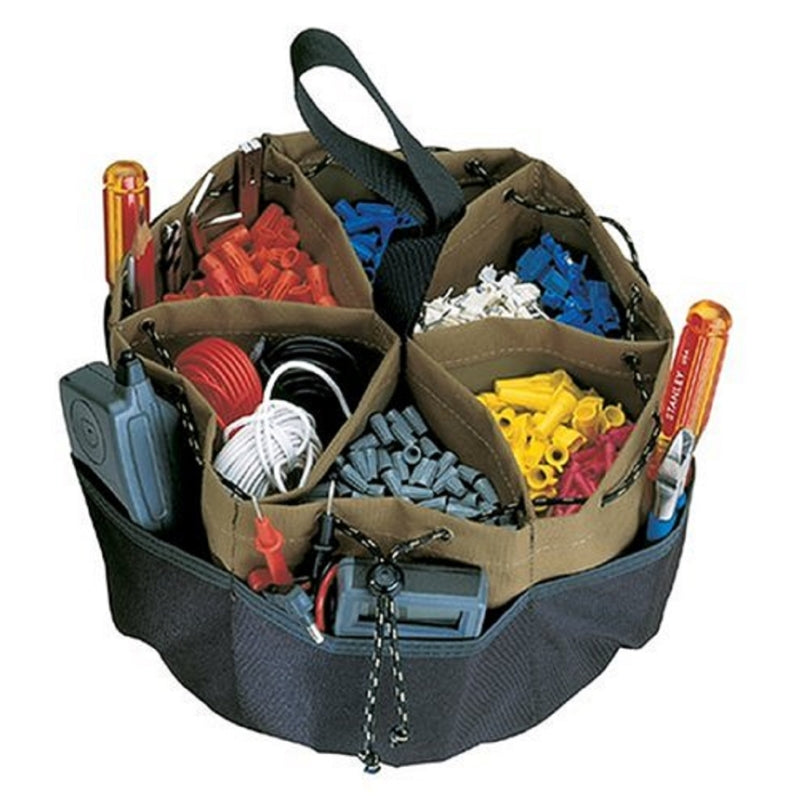 CLC 7 in. H Polyester Bucket Organizer 18 pocket Black/Tan