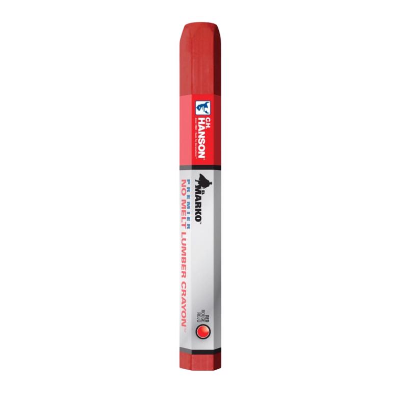 C.H. Hanson Premier No Melt 4.5 in. L Lumber Crayon Red