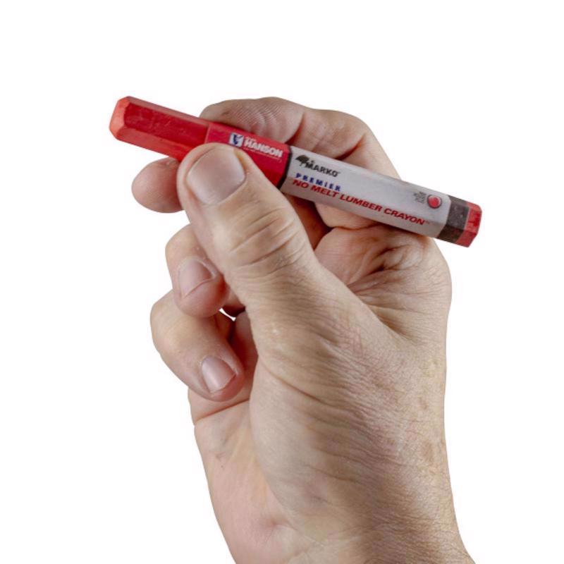 C.H. Hanson Premier No Melt 4.5 in. L Lumber Crayon Red