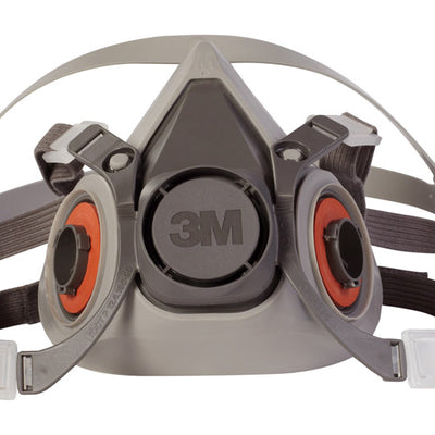 3M Half Face Respirator 6000 Series Gray M