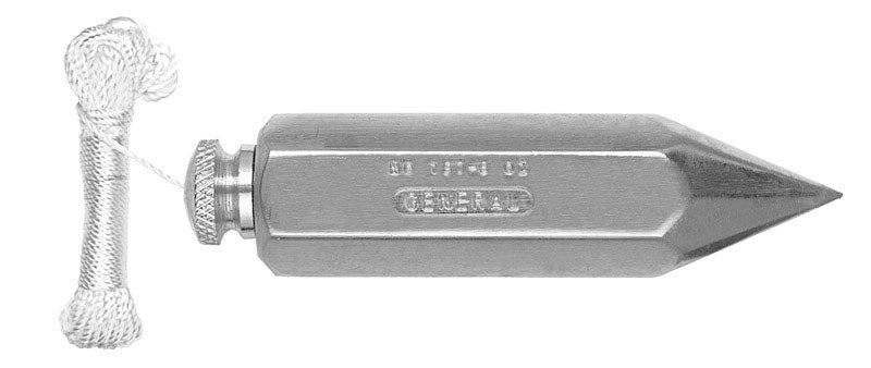 General 5 oz Steel Plumb Bob 3-3/8 in. L