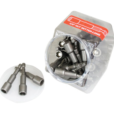 Best Way Tools 3/8 in. X 2-9/16 in. L Steel Magnetic Nut Setter 50 pc