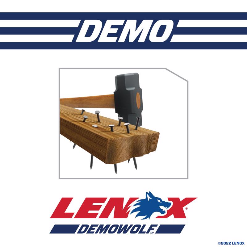 Lenox DEMOWOLF 9 in. Bi-Metal Reciprocating Saw Blade 6 TPI 2 pk