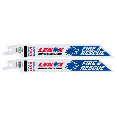 Lenox MULTIWOLF 6 in. Bi-Metal WAVE EDGE Reciprocating Saw Blade 10/14 TPI 2 pk