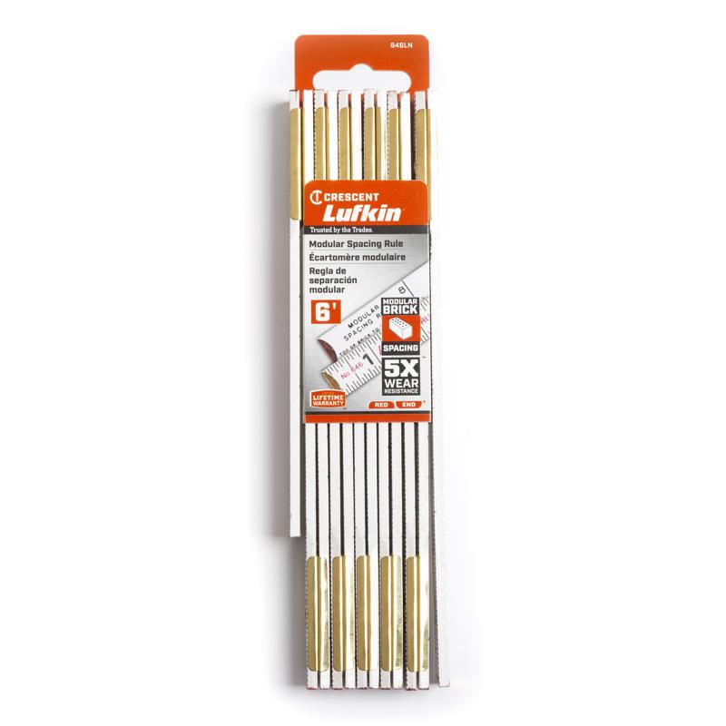 Crescent Lufkin 72 in. L X 5/8 in. W Wood Folding Masonry Rule SAE