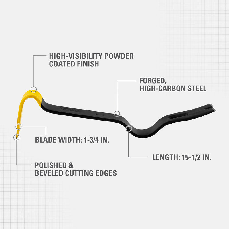 Stanley Super Wonder Bar 15 in. Pry Bar