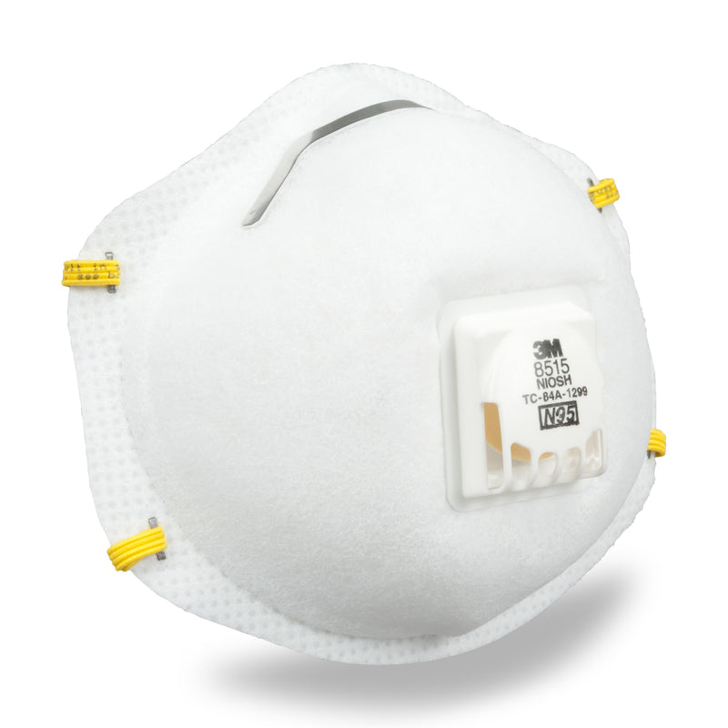 3M N95 Metal Working Disposable Respirator Valved White