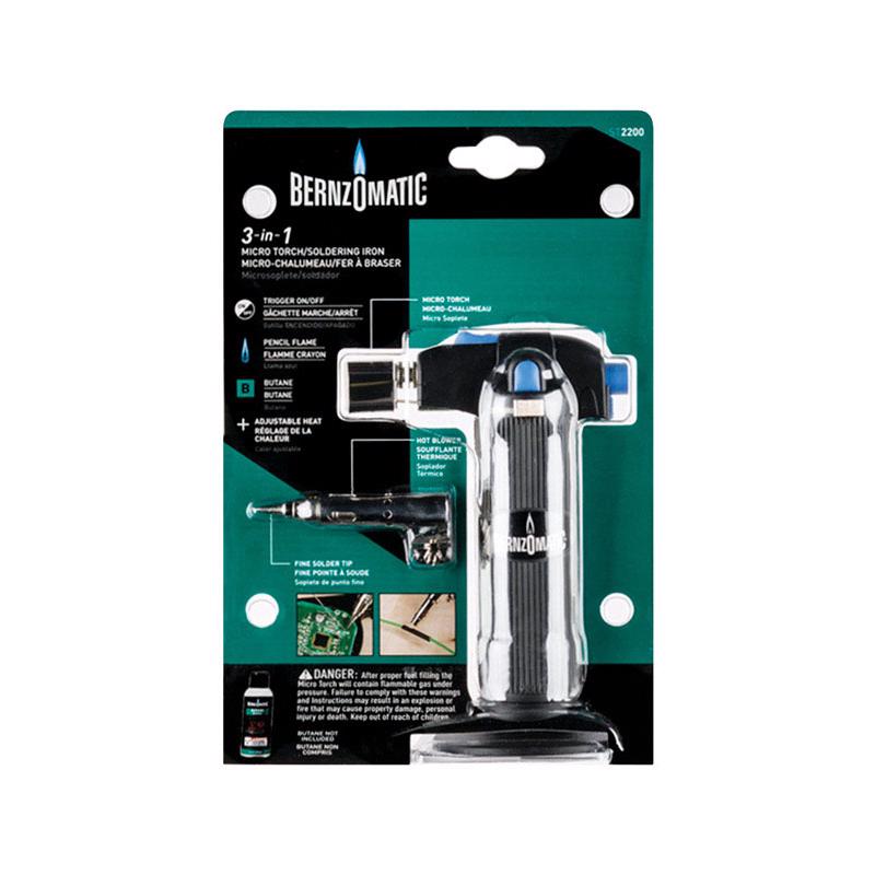 Bernzomatic 5-1/2 oz 3-in-1 Torch Kit Butane