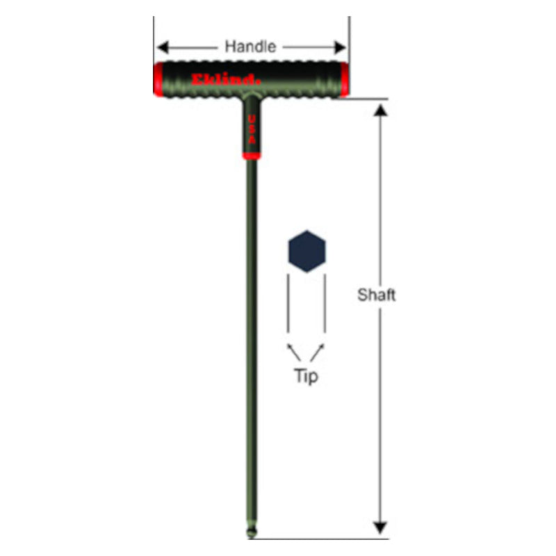 Eklind Power-T 3/8 in. SAE T-Handle Ball End Hex Key