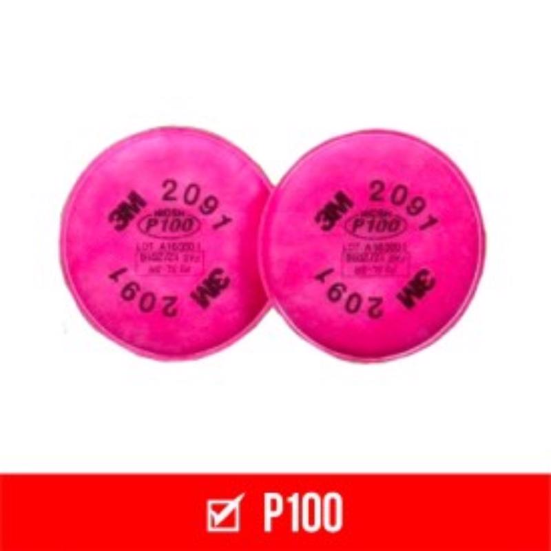 3M P100 Sanding and Lead Paint Removal Particulate Filter 6000&7500 Pink 2 pk