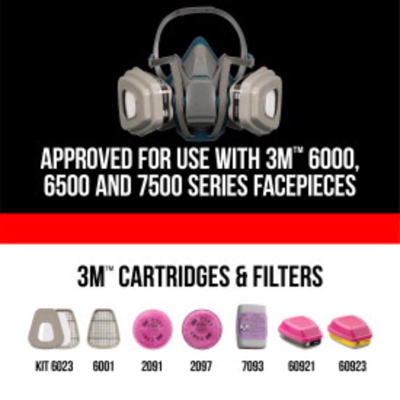 3M P100 Sanding and Lead Paint Removal Particulate Filter 6000&7500 Pink 2 pk