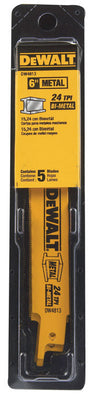 DEWALT 6 in. Bi-Metal Reciprocating Saw Blade 24 TPI 5 pk